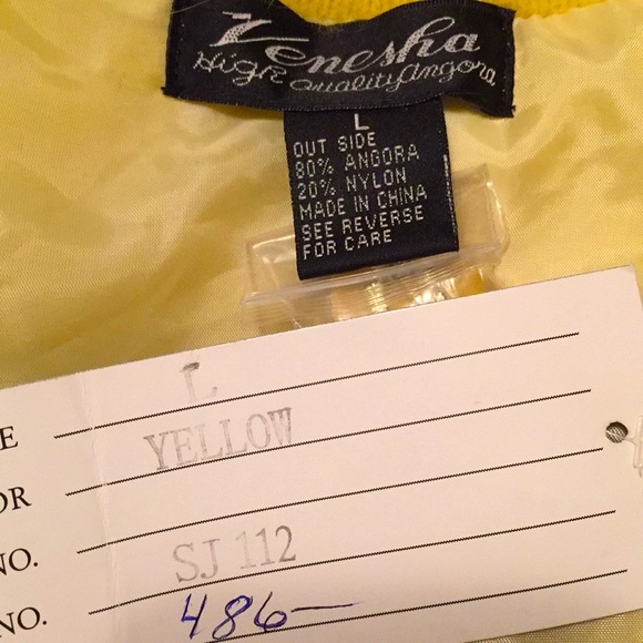 NWT Venesha, high quality 80% angora jacket size L - Picture 6 of 6